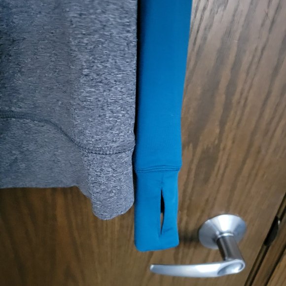 PINK ULTIMATE BY VICTORIA'S SECRET TEAL AND GREY PULLOVER SIZE MEDIUM - Picture 3 of 16